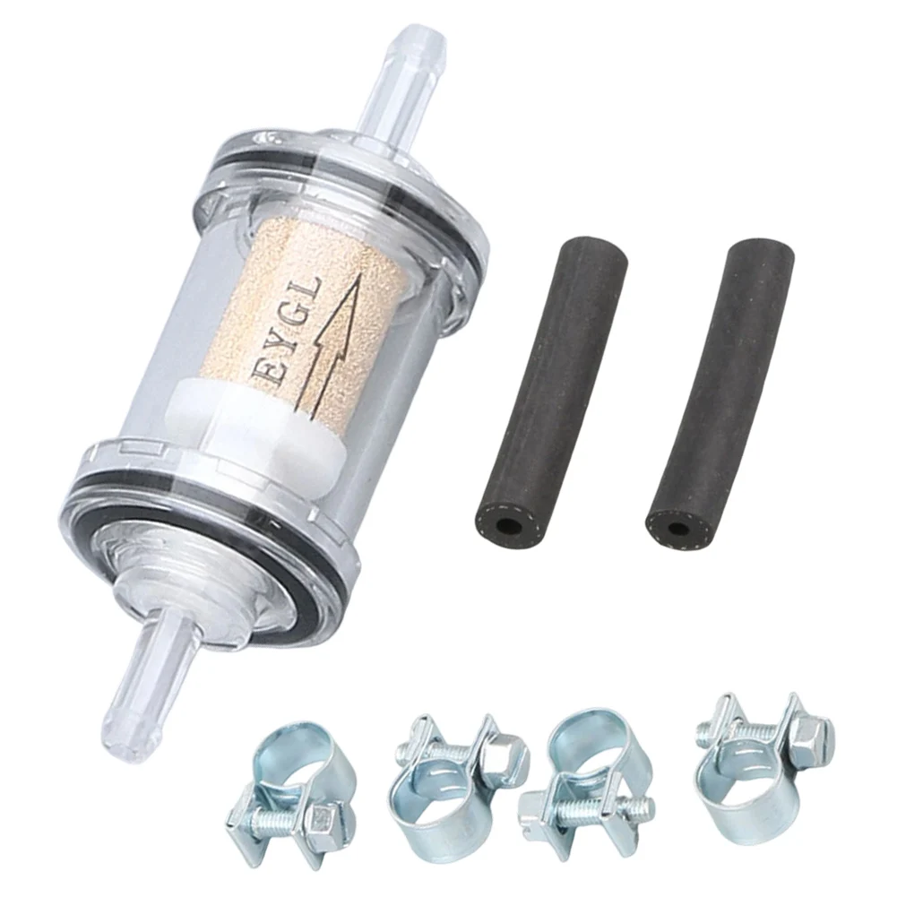 Pour les systèmes de carburant diesel Filtre à carburant transparent Élément filtrant en cuivre Inspection du système de carburant Compatible avec les systèmes de carburant diesel