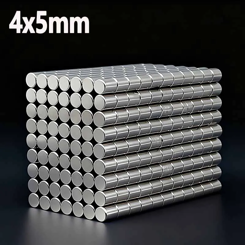 4x5mm Magnet N35 NdfeB Permanent Magnetic Imanes 4*5mm Accessory 20-500pcs Round Shape Strong Neodymium Magnet