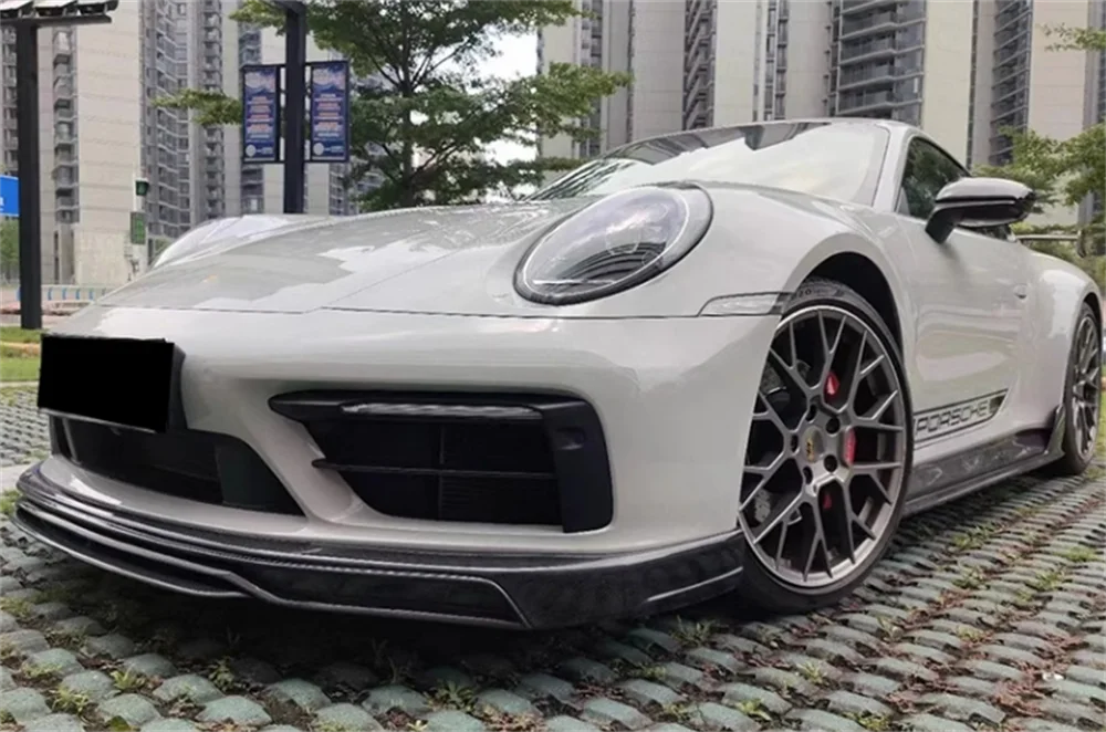 

Полный комплект кузова из углеродного волокна TH Style и переднего бампера для Porsche 992 911, автомобильный комплект