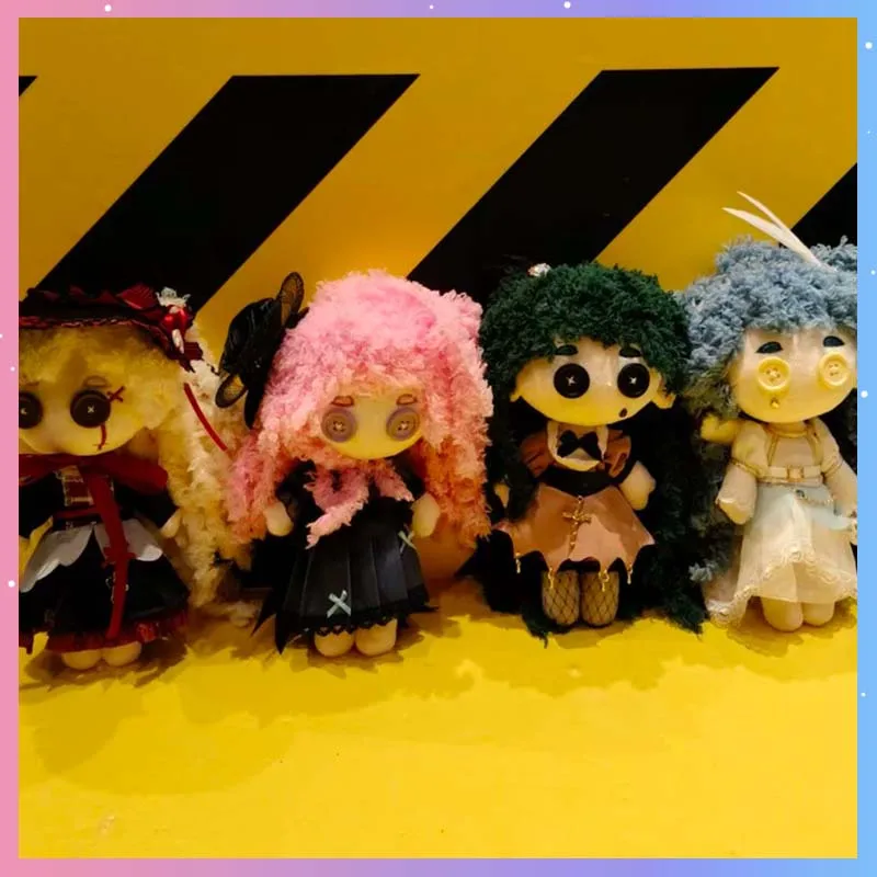 

DUMIA-ZX Faded Tea Party Series Blind Box Dark Cartoon Cute Doll Backpack Bag Keychain Decor Surprise Toy Collection Gift