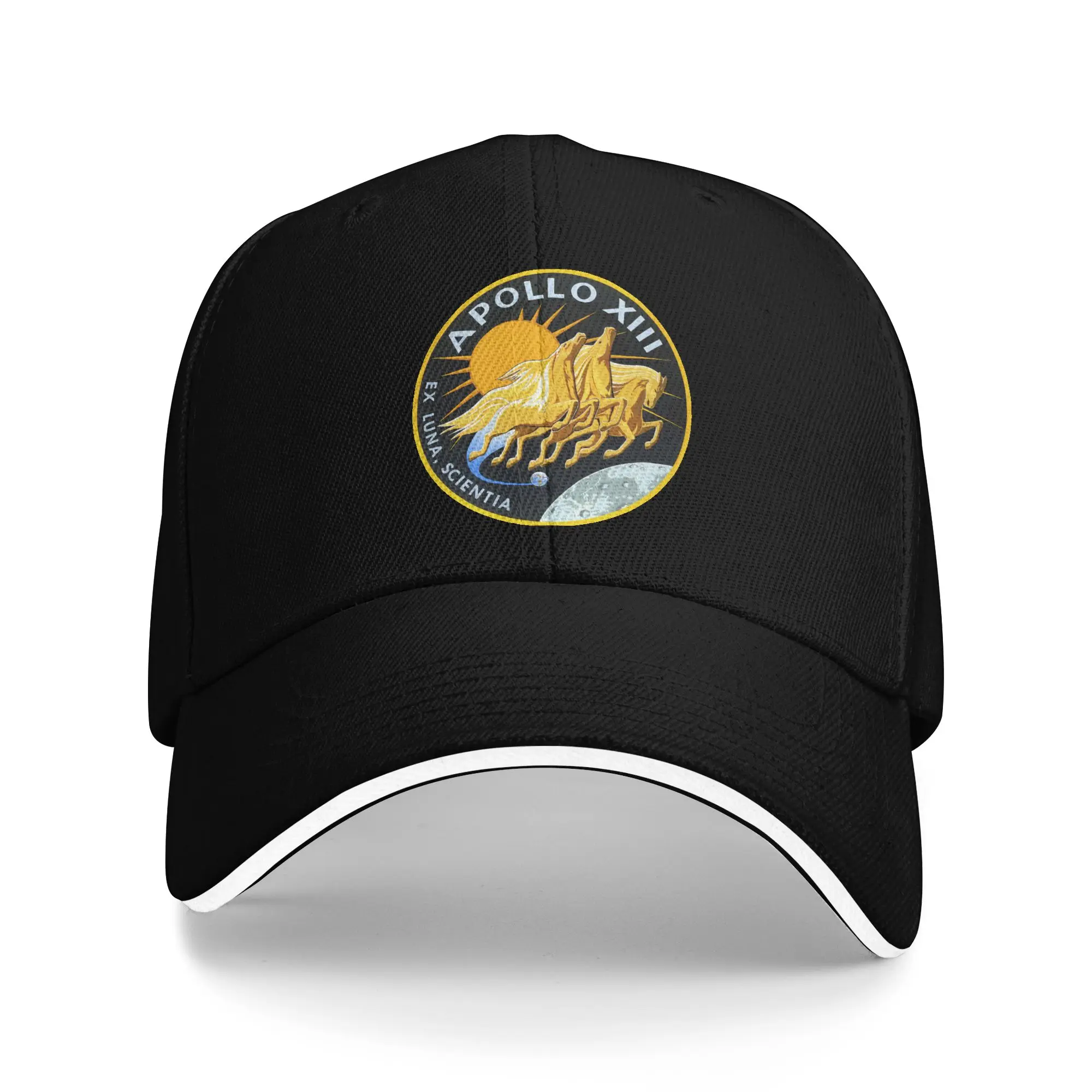 Hot Sale Apollo 13 logo Baseball Cap  Snapback Women's Visor  Camping Picnic Women's Visor