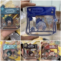 2025 Shake Game Keychain Wanderer Balladeer Zhongli Xiao Wendy Marvell Klee Furina de Fontaine Acrylic KeyRing Anime Jewelry