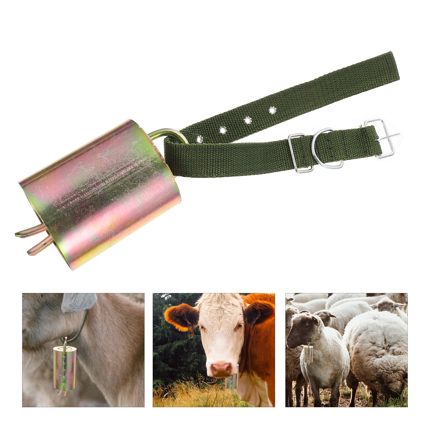 

1Pcs Cow Bell Iron Loud Grazing Anti-Lost Bell Animal Pendant for Sheep Horse Farm Grazing Supply Farming Accessory