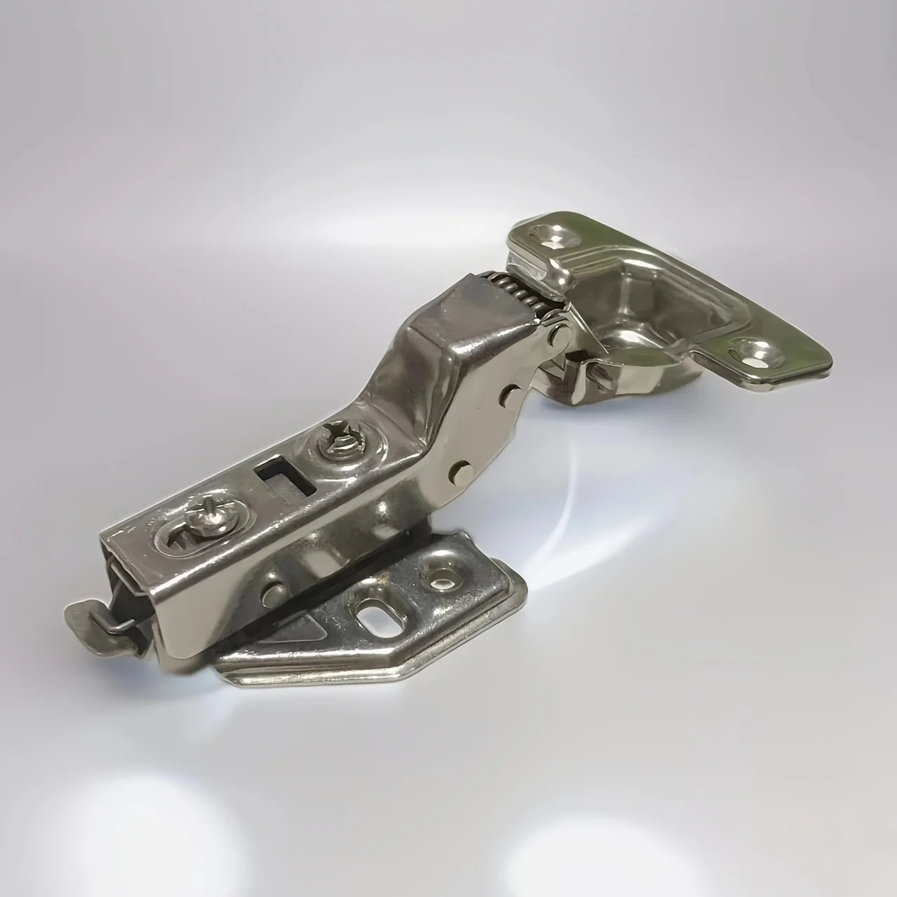 

Петли для дверей шкафа из нержавеющей стали, гидравлический демпферный буфер, мягкое закрытие, тихие скрытые петли для дверей шкафа с винтами