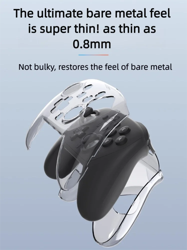 스위치 2 프로 핸들 용 크리스탈 보호 케이스 스위치 2 스크래치 및 충격 방지 액세서리 용 투명 보호 커버