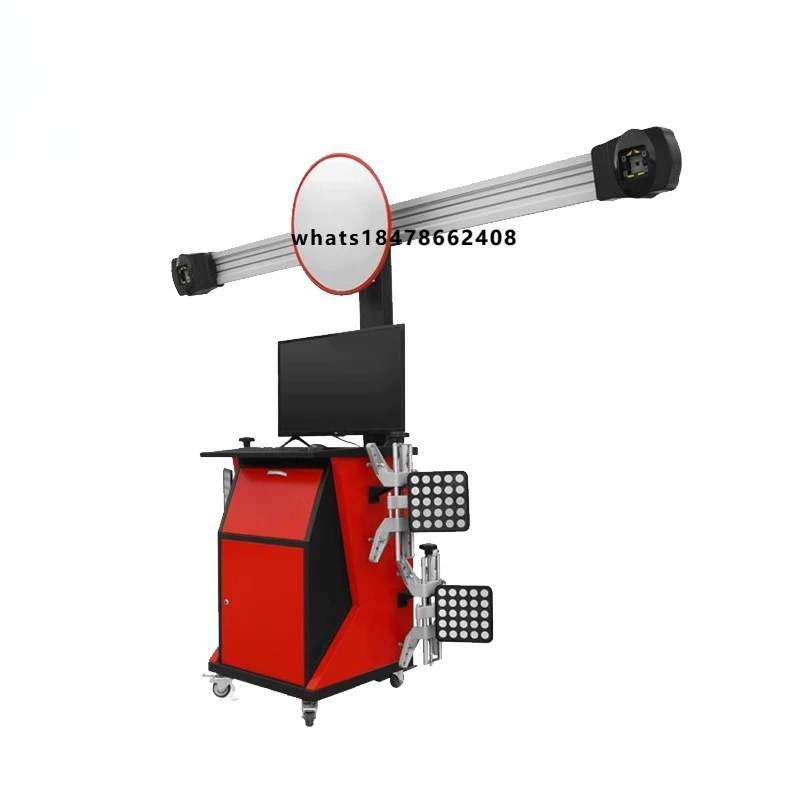 High-quality CE ISO certified 3D four-wheel positioning machine with lifting device, easy to operate, LCD display