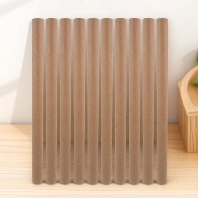 

10 прочных тубусов из АБС-пластика для почтовых отправлений, хранения и транспортировки плакатов, художественных работ, принтов, коричневые картонные тубусы для плакатов, держатели для плакатов