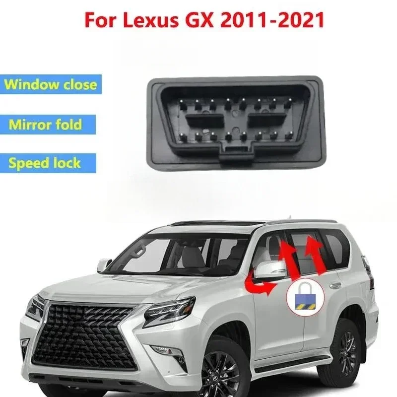 Dla Lexus GX GX400 GX460 2011-2023 Automatyczne zamknij okna + składane lusterko + moduł odblokowywania blokady prędkości