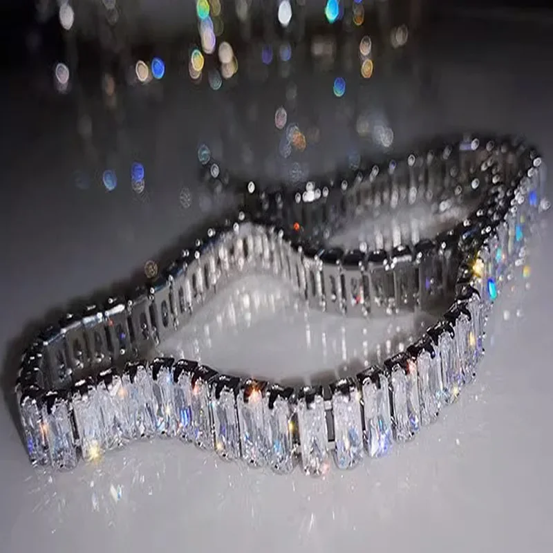 Stainless Steel Shiny Zircon Necklace for Women Simple Adjustable Rhinestones Collar Choker Necklace Fine Jewelry Gifts view 2