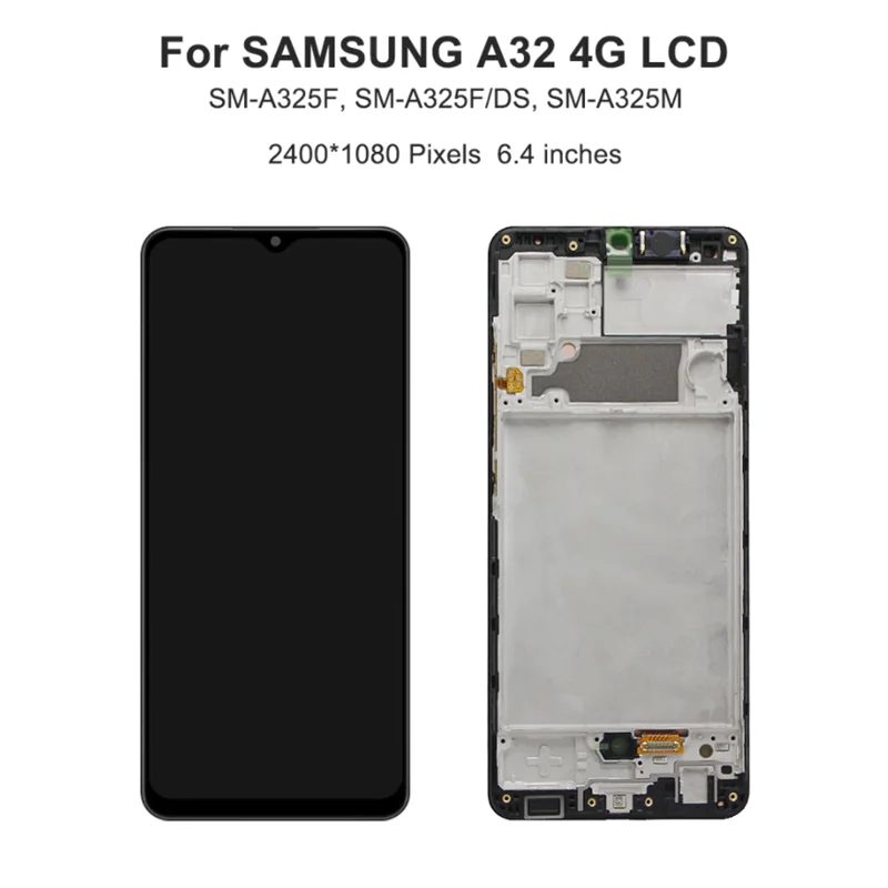 AMOLED for Samsung Galaxy a32, 4g, a325, touch screen, digitizer, replacement parts, Samsung a32