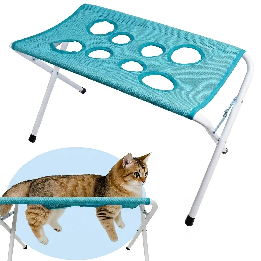 Cat Bathing Tool, Nail Clipper Holder, Pet Grooming Hammock, Anti-Scratch and Anti-Bite Small Dog Grooming Rack