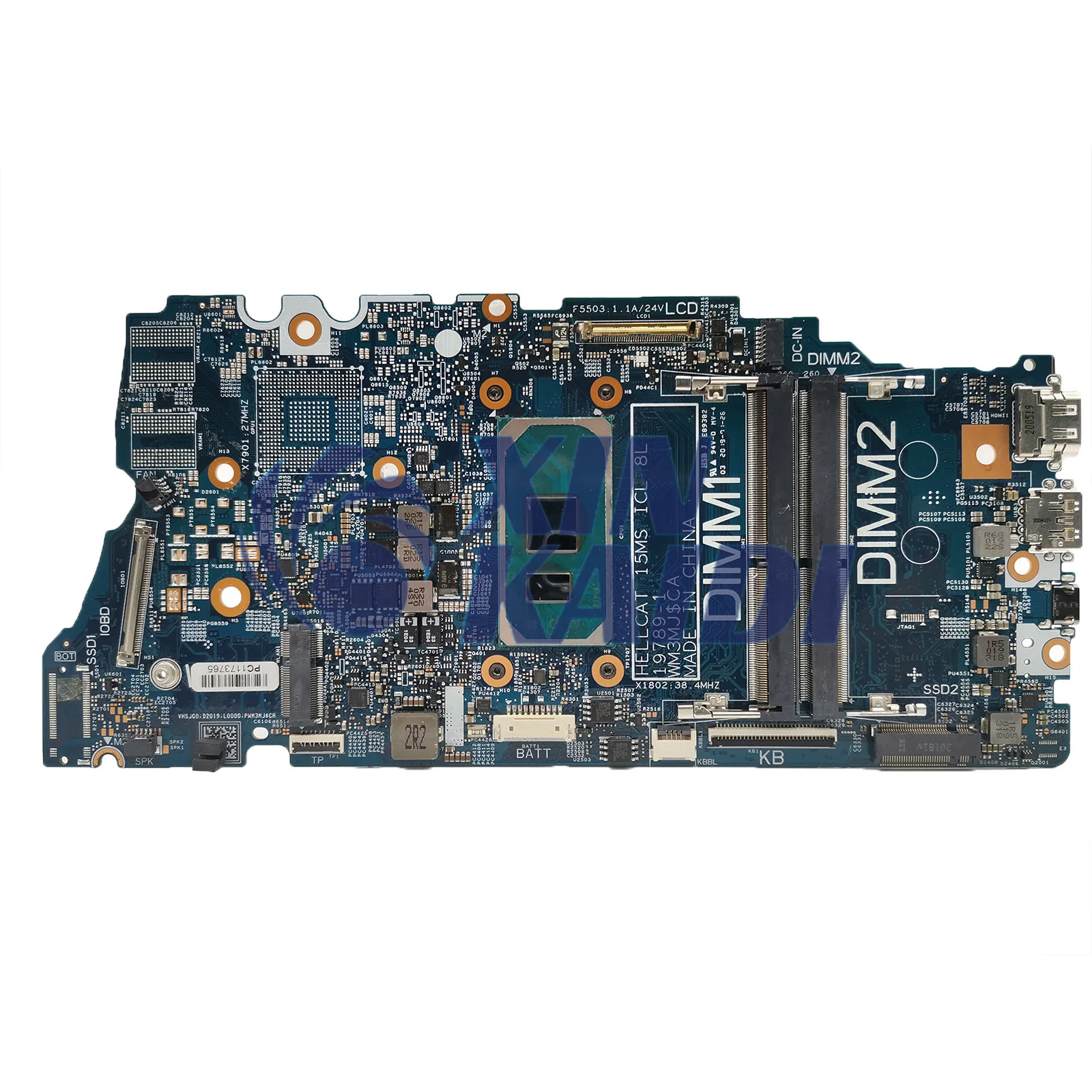 

Computer MainboardFor Dell Inspiron 15 7500 19789-1 0DG9M2 CN-0GVCY9 laptop Motherboard with i3 i5 i7 10th Gen CPU 100% tested