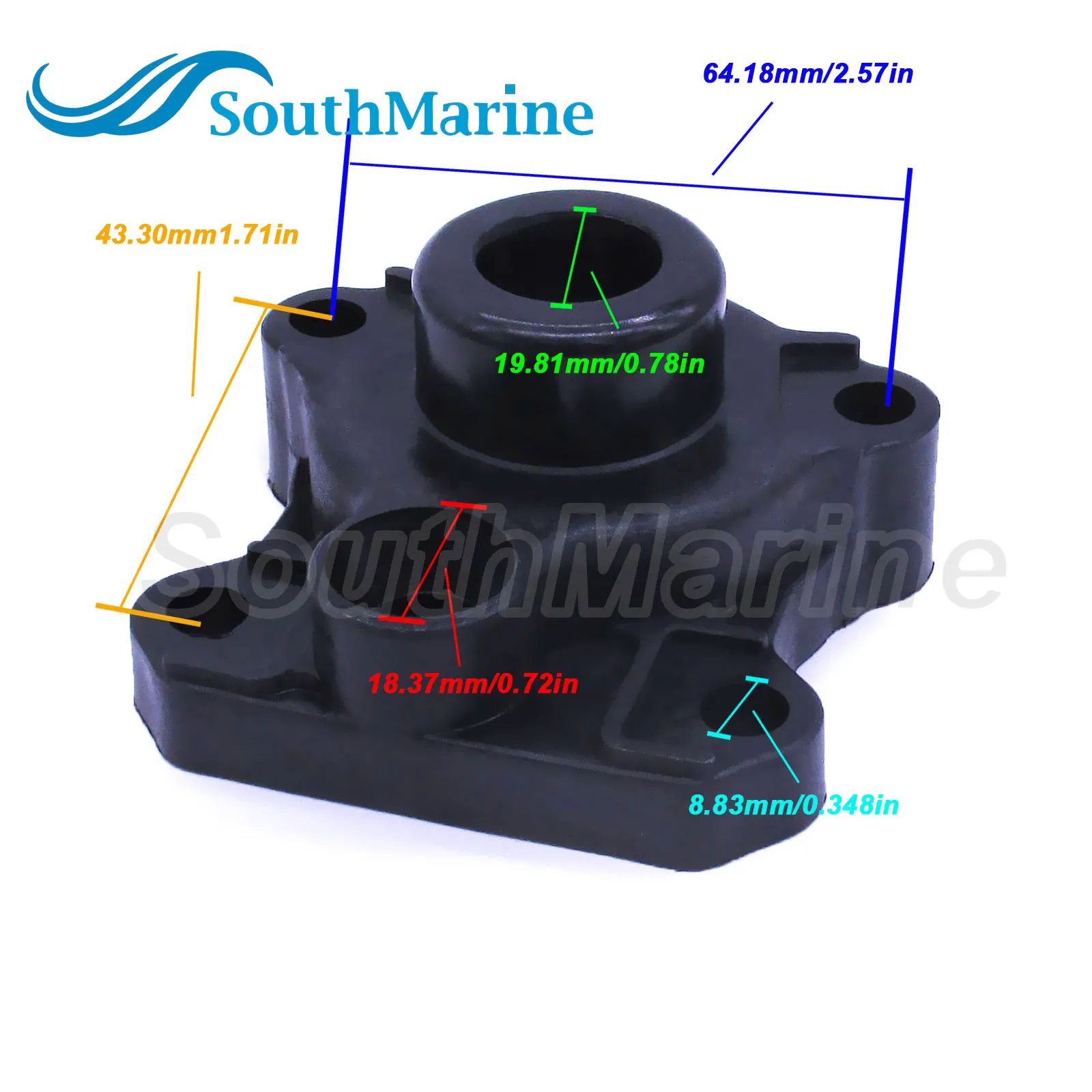 Boat Engine Water Pump Housing 6H3-44311-00 for Yamaha FT50 FT60 25HP 50HP 60HP 70HP F40 F45 F50 F60 Lower Casing Drive