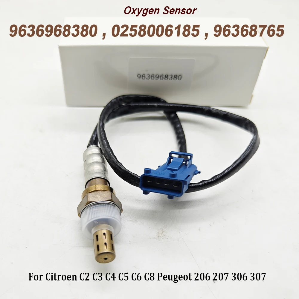 

9636968380 0258006185 96368765 Oxygen Sensor For Citroen C2 C3 C4 C5 C6 C8 Peugeot 206 207 306 307 9644491280 High Quality