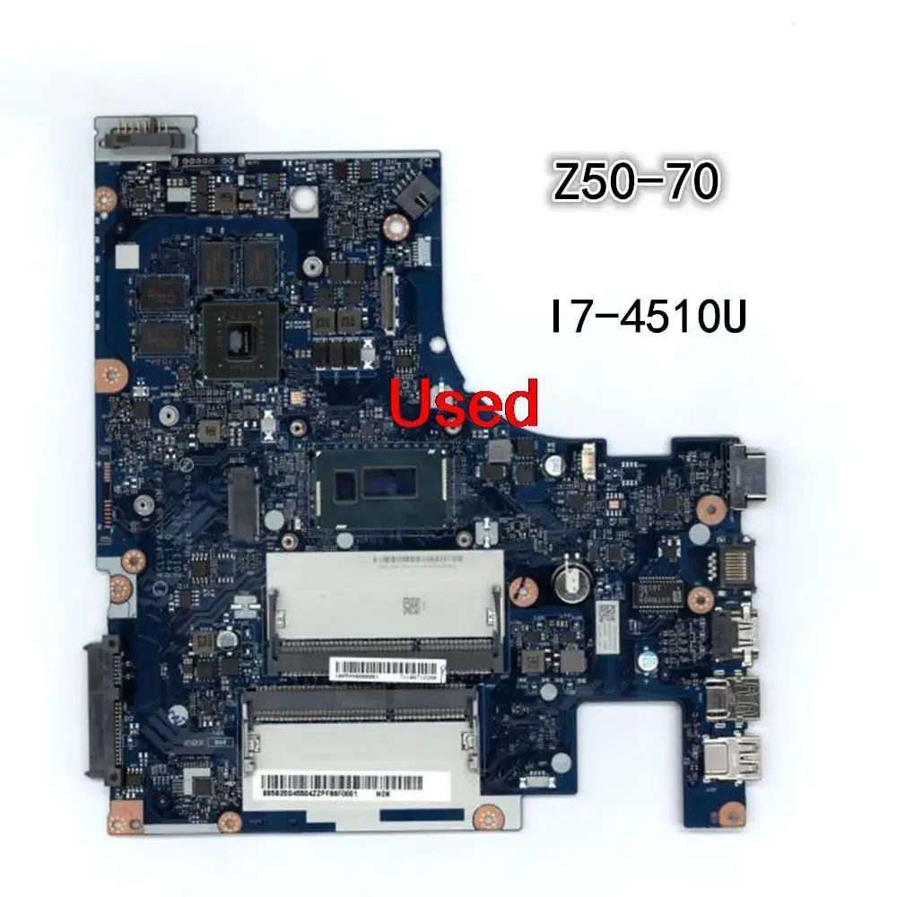 

Used For Lenovo Z50-70 Laptop Motherboard mainboard CPU I7-4510U GT 2G SWG FRU 5B20G45504