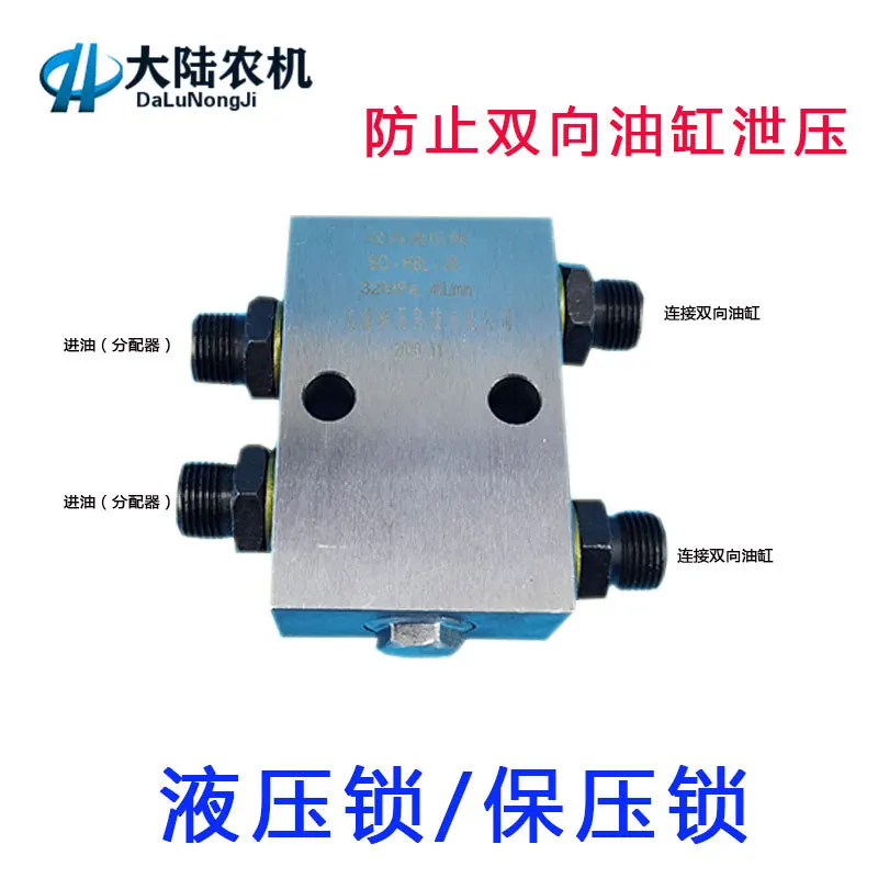 Two-way Oil Cylinder Hydraulic Lock Hydraulic Control Lock Block Pressure Retaining Lock Special Lock for Outrigger Oil Cylinder