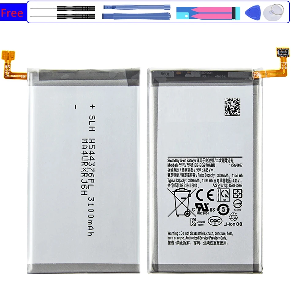 Battery EB-BG970ABU 3100Mah For Samsung Galaxy S10E S10 E G9700 SM-G970F/DS SM-G970F SM-G970U SM-G970W Bateria