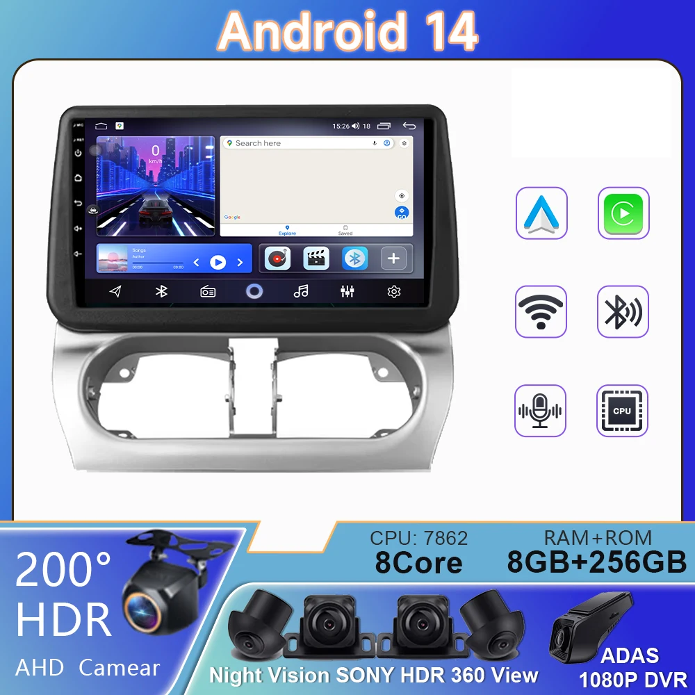 Android Auto For Opel Combo Corsa Tigra 2001-2011 GPS Navigation Car Carplay Multimedia Video Player 5G WIFI Stereo No 2Din DVD