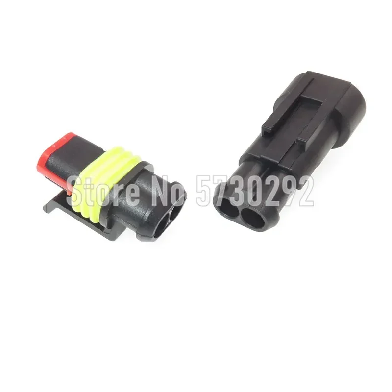 2P 282104-1 282080-2 AMP SuperSeal Waterproof Electrical Auto Connector Wiring Harness Socket For Car