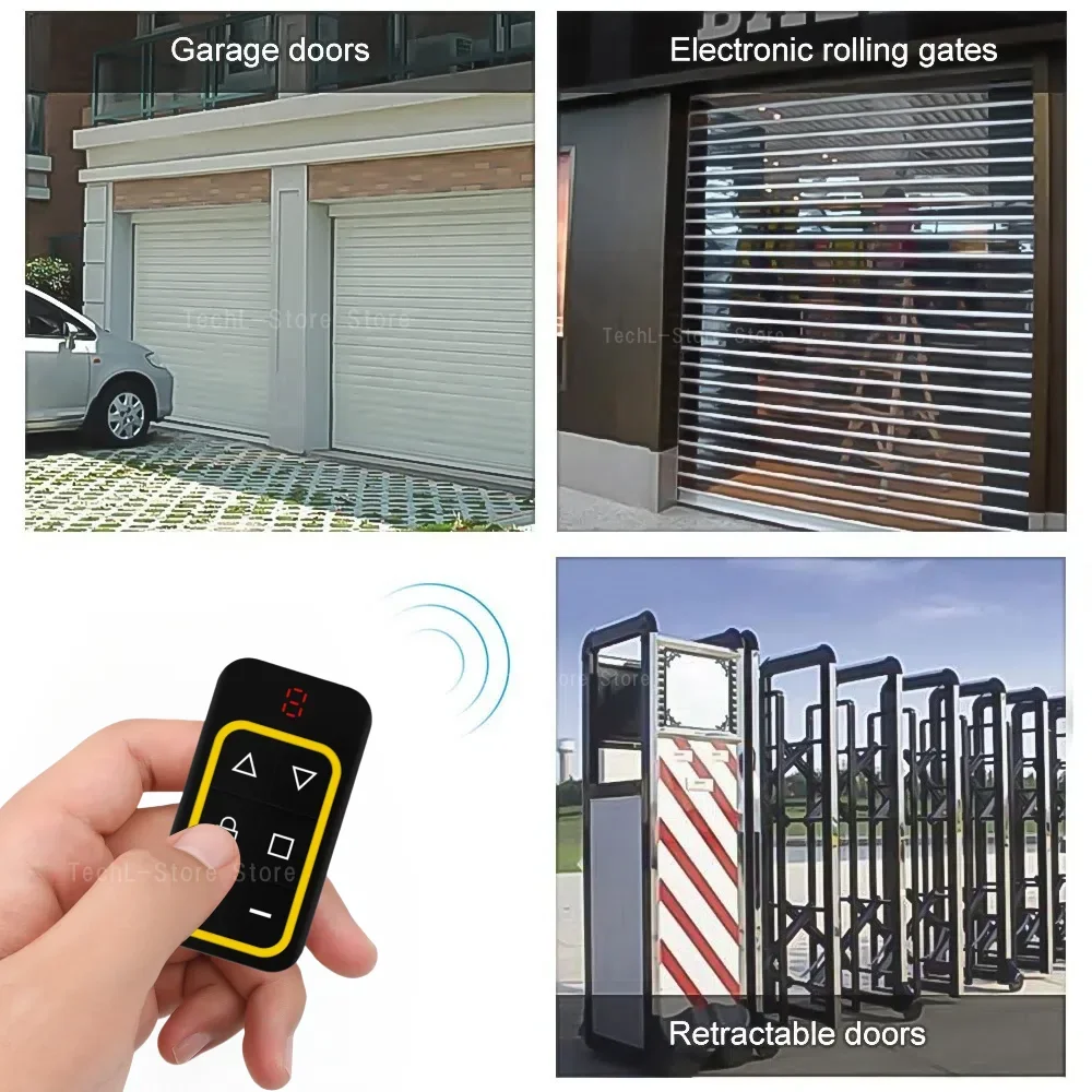 Rechargeable 8 in 1 Universal Garage Door Remote Controller Key Duplicator Multi-frequency 300-915Mhz Garage Door Opener 433Mhz