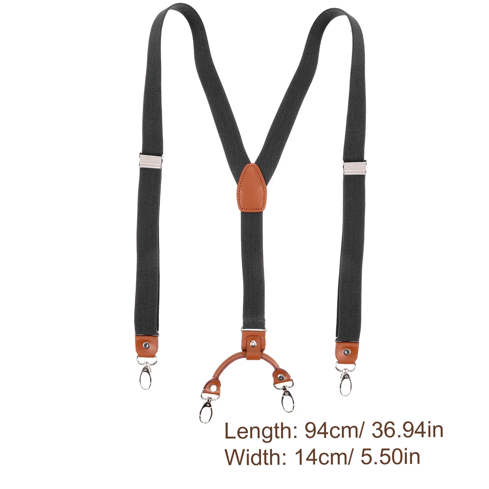 البدلة الحمالة قابل للتعديل حزام مطاط بانت الحمالة للرجال الجينز قميص الثقيلة كليب مريحة الرجال الحمالات لبدلة #2