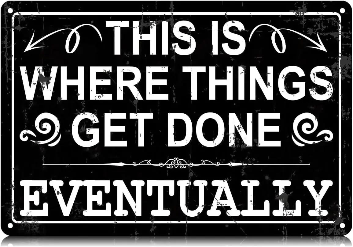 Это место, куда готовиться, в конечном итоге, металлические жестяные знаки, забавный винтажный жестяной знак, Настенный декор, железный постер для дома, фермерского дома, Ba