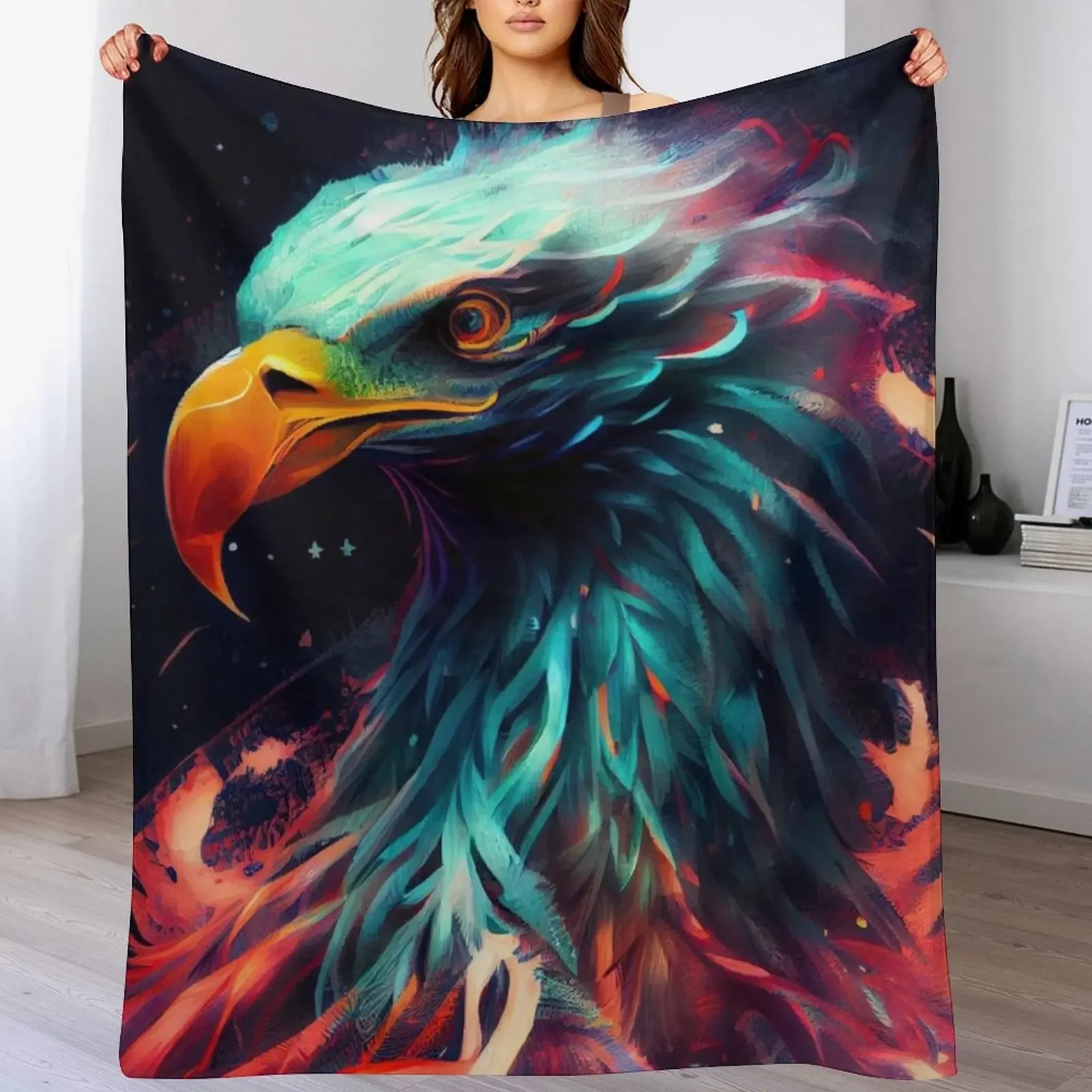 

Spirit animal : Eagle Throw Blanket Baby Blankets For Baby Decorative Sofas Bed Fashionable Blankets