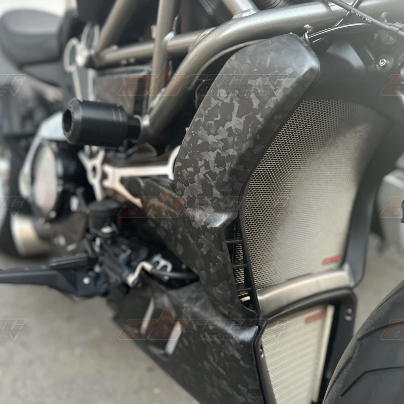 

Radiator Side Panels Cover Fairing For DUCATI XDiavel 2016-2021 Carbon Fiber 100% Forged Carbon