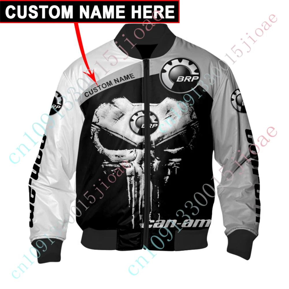 

Can-am Clothing Jackets For Men Harajuku Parkas Windbreaker Techwear Baseball Uniform Thick Coats Bomber Jacket Custom Logo