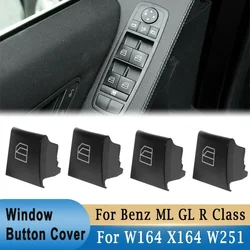 2/4Pcs Window Switch Repair Button Cap For Mercedes-Benz ML GL R Class A200 B200 W164 X164 W251 Driver Seat Window Control Cover