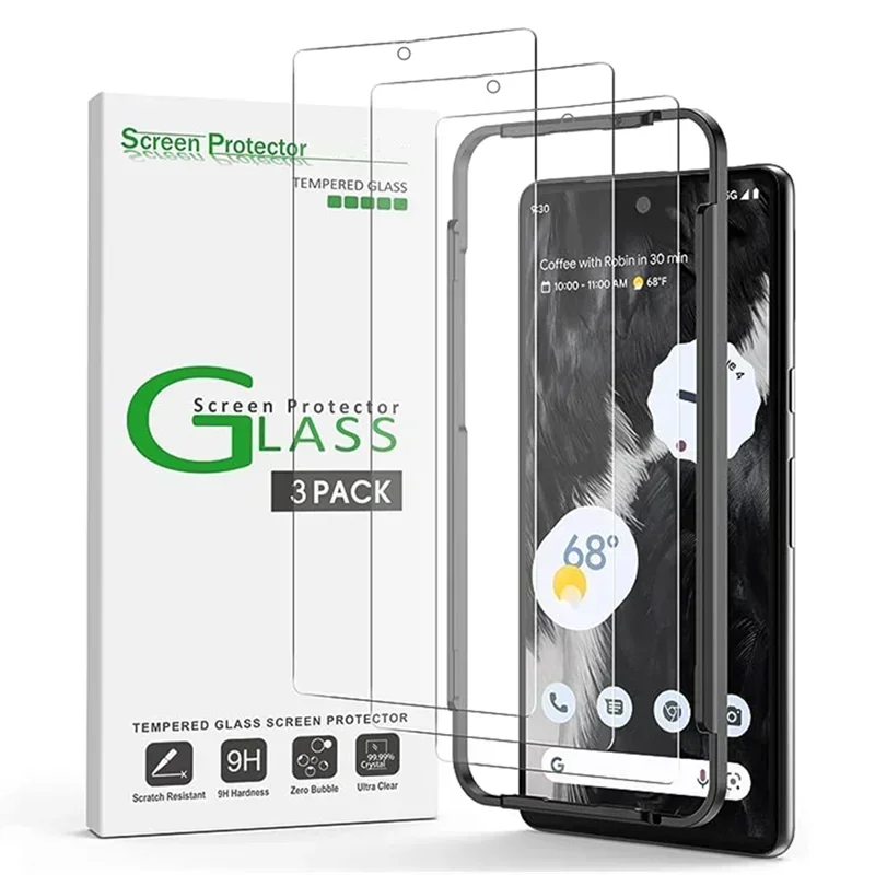 1/3 Stuks Gehard Glas Voor Google Pixel 9 8 7 Pro 7a 6a 4 3 Xl 9pro Xl Schermbeschermer Beschermfolie Voor Pixel7 Pixel6a 8pro