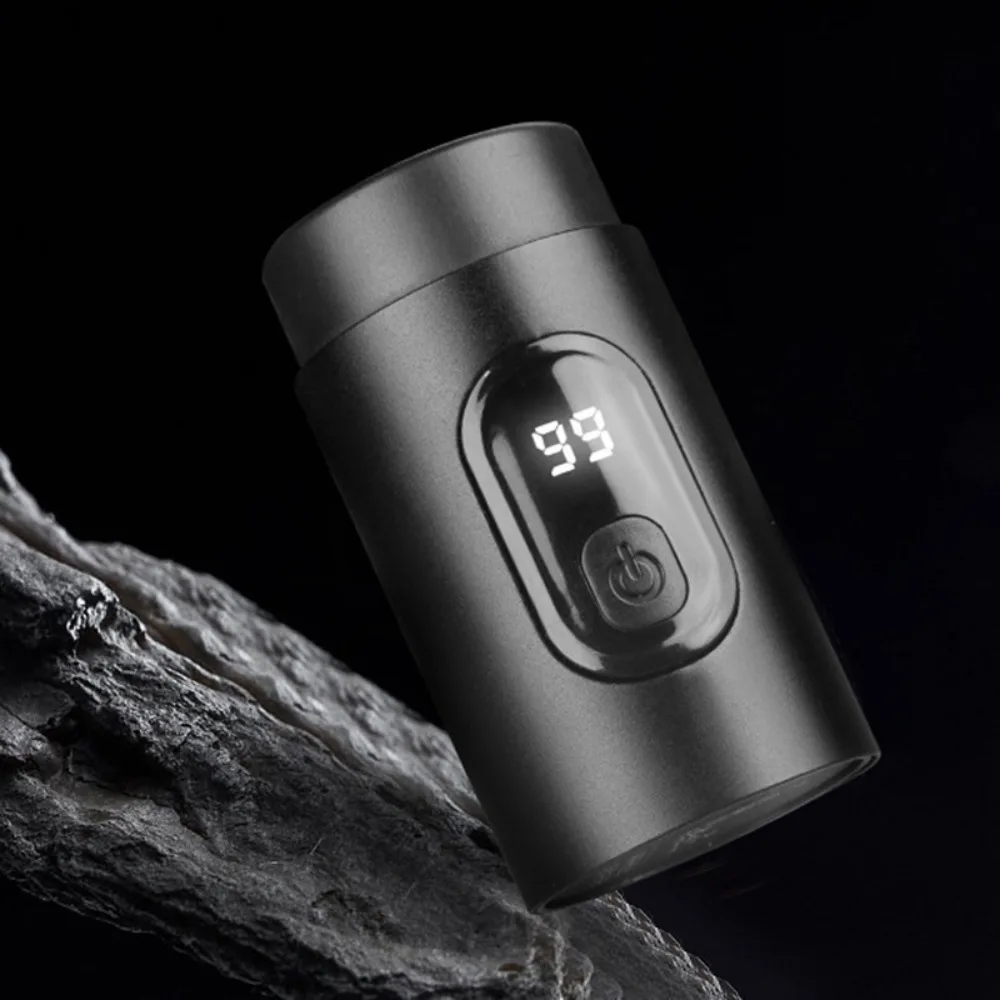 

Durable Digital Display Electric Shaver with Lid Rechargeable Pocket Shaving Razor Long Endurance Electric Beard Trimmer Travel