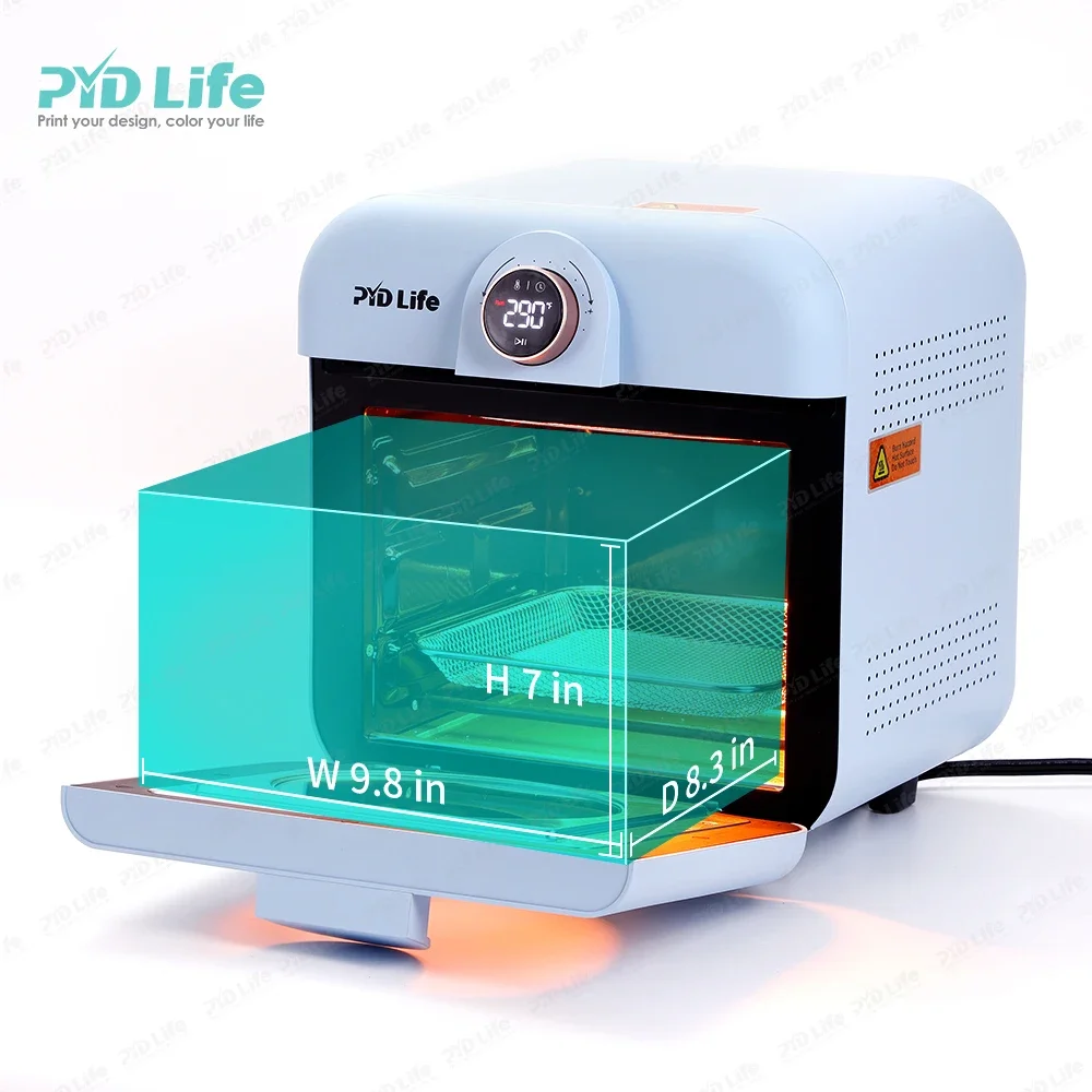 PYD Life 12L Blue Mini Transfer Mitt Blanks Tumbler Mug Vacuum Heat Press 3d Machine Sublimation Oven for Mugs