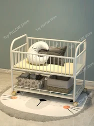 Movable crib formaldehyde-free confinement center newborn  multifunctional wrought iron environmentally friendly