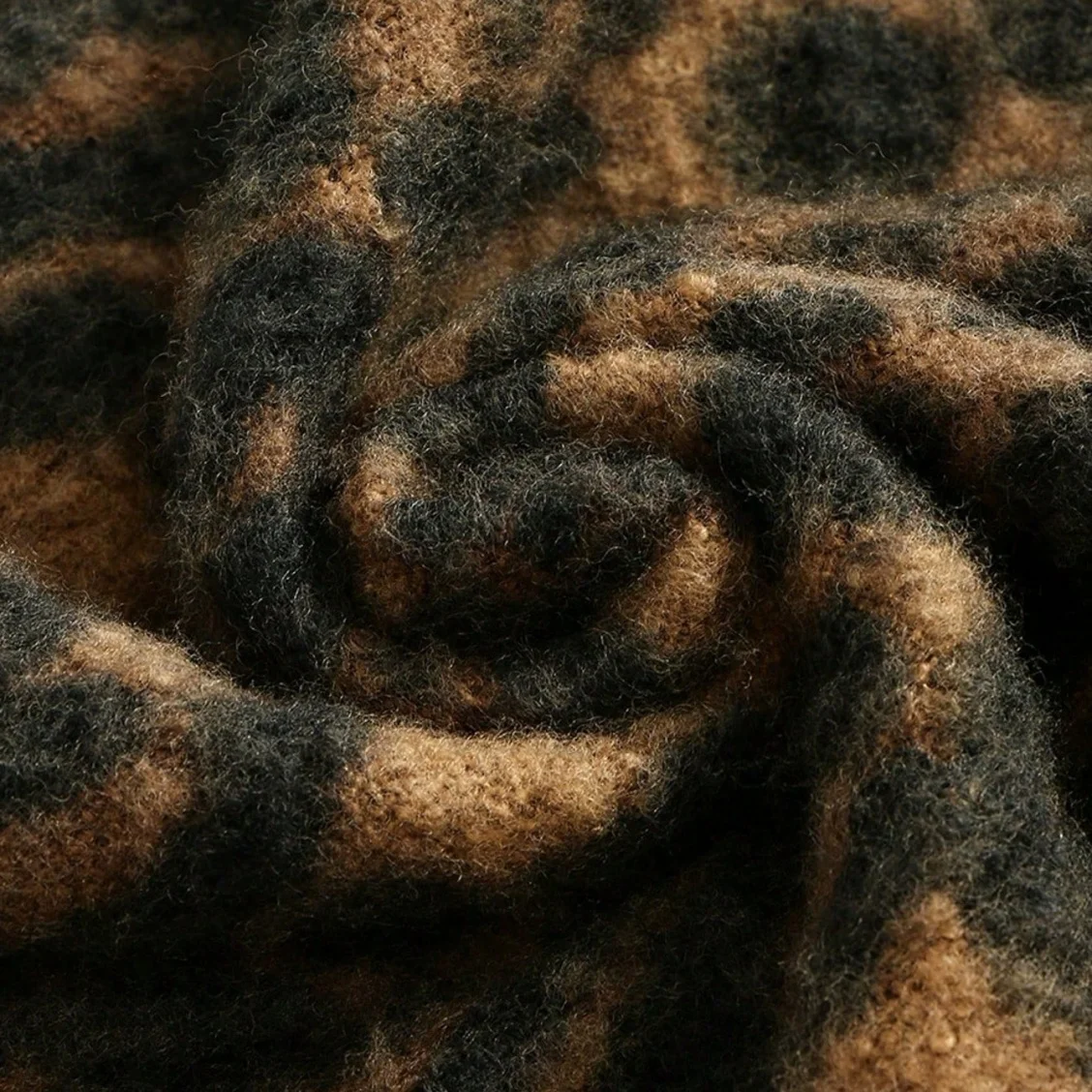 الخريف والشتاء تقليد الكشمير ليوبارد طباعة وشاح المرأة الدافئة وسميكة وشاح الرجعية ليوبارد طباعة مع شرابة شال كبير 1