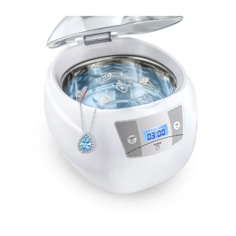 750ml Portable Ultrasonic Professional Jewelry Protective Cleaner Scientific Laboratory Cleaning Machinecheap And Fine