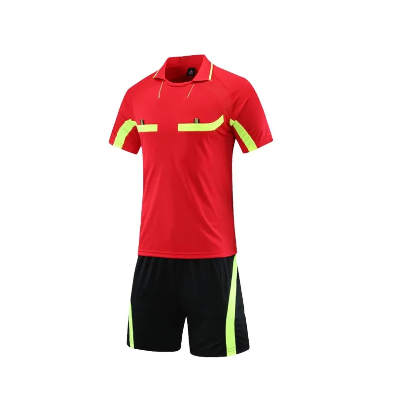 2024 new football uniform referee suit brand jersey short sleeve shorts summer training clothing custom wholesale free delivery