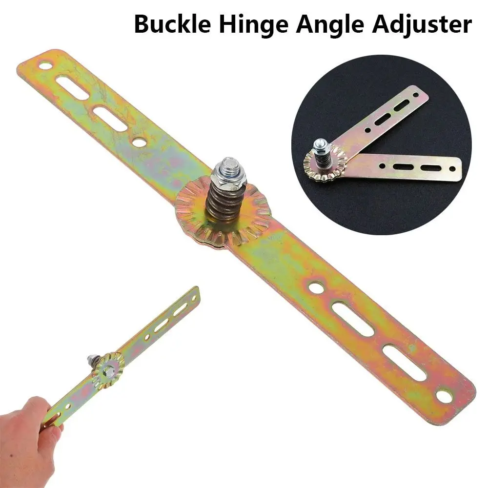 1Pcs 360 Degree Buckle Hinge Angle Adjuster Iron 2mm Thickness Sofa Headrest Hinge Colored Zinc Plating Heavy Duty