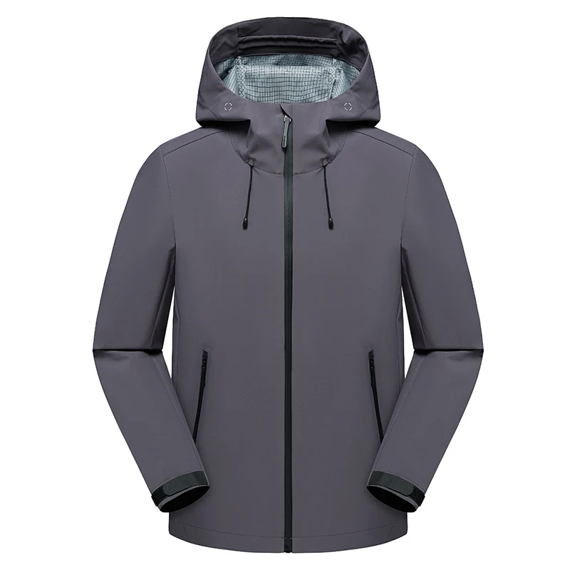 

New Model Embroidery Logo Rain Jackets and Ski Camping Outdoor Mountain Climbing Windproof Waterproof Three Layer Unisex Coats