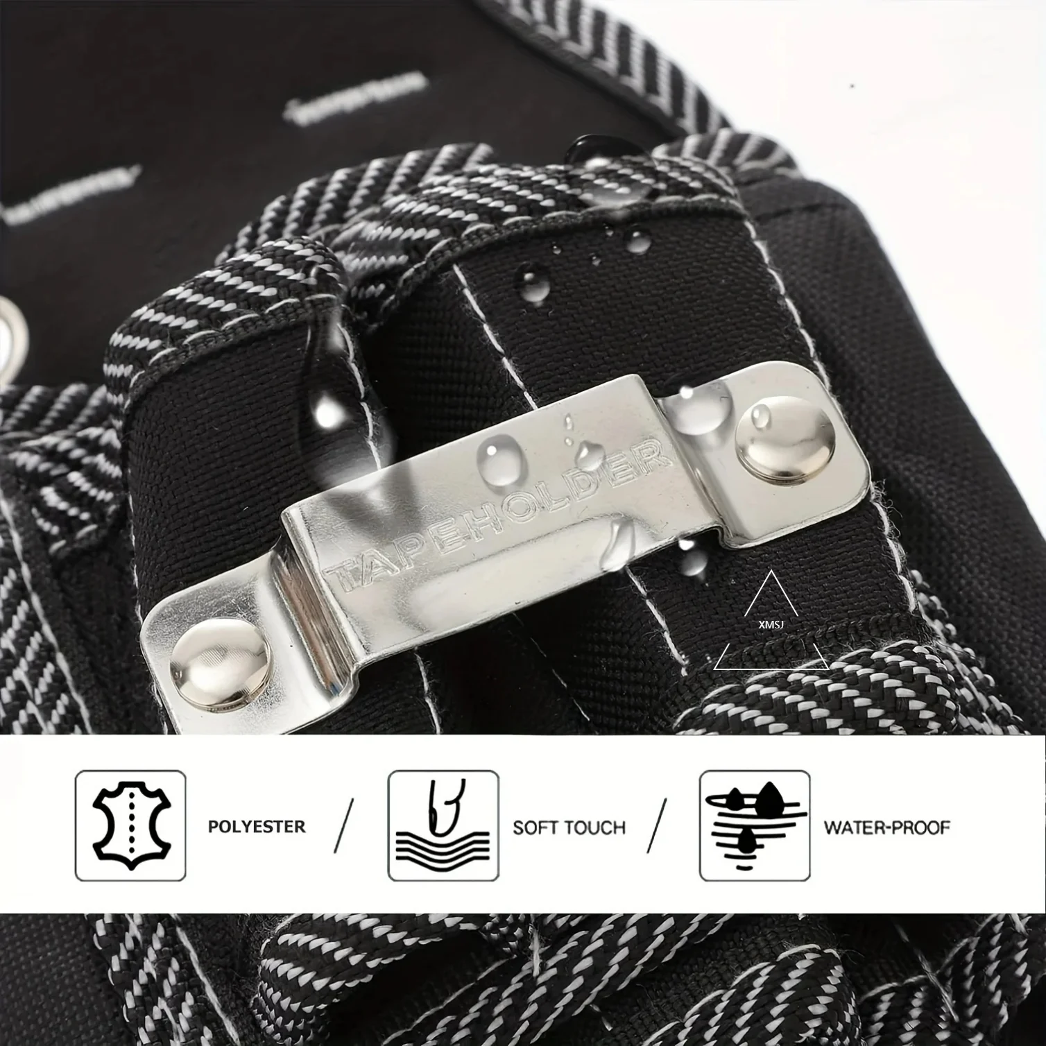 Professional Carpenter's Tool Belt Pouch: Durable Polyester, Waist-Level Storage and Drill Holder - Perfect for Home Improvement