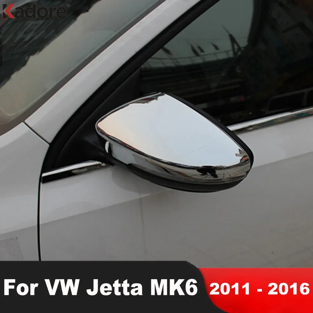 

For Volkswagon VW Jetta 6 Mk6 2011 2012 2013 2014 2015 2016 Chrome Car Accessories Rearview Mirror Cover Trim Side Mirrors Cap