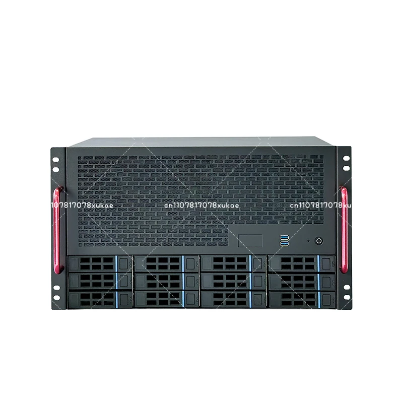 12 Bay NAS Chassis ATX اللوحة الأم PSU متوافقة مع 8 فتحات كاملة الارتفاع Enterprise AIO Server Case حل تخزين منزلي ​