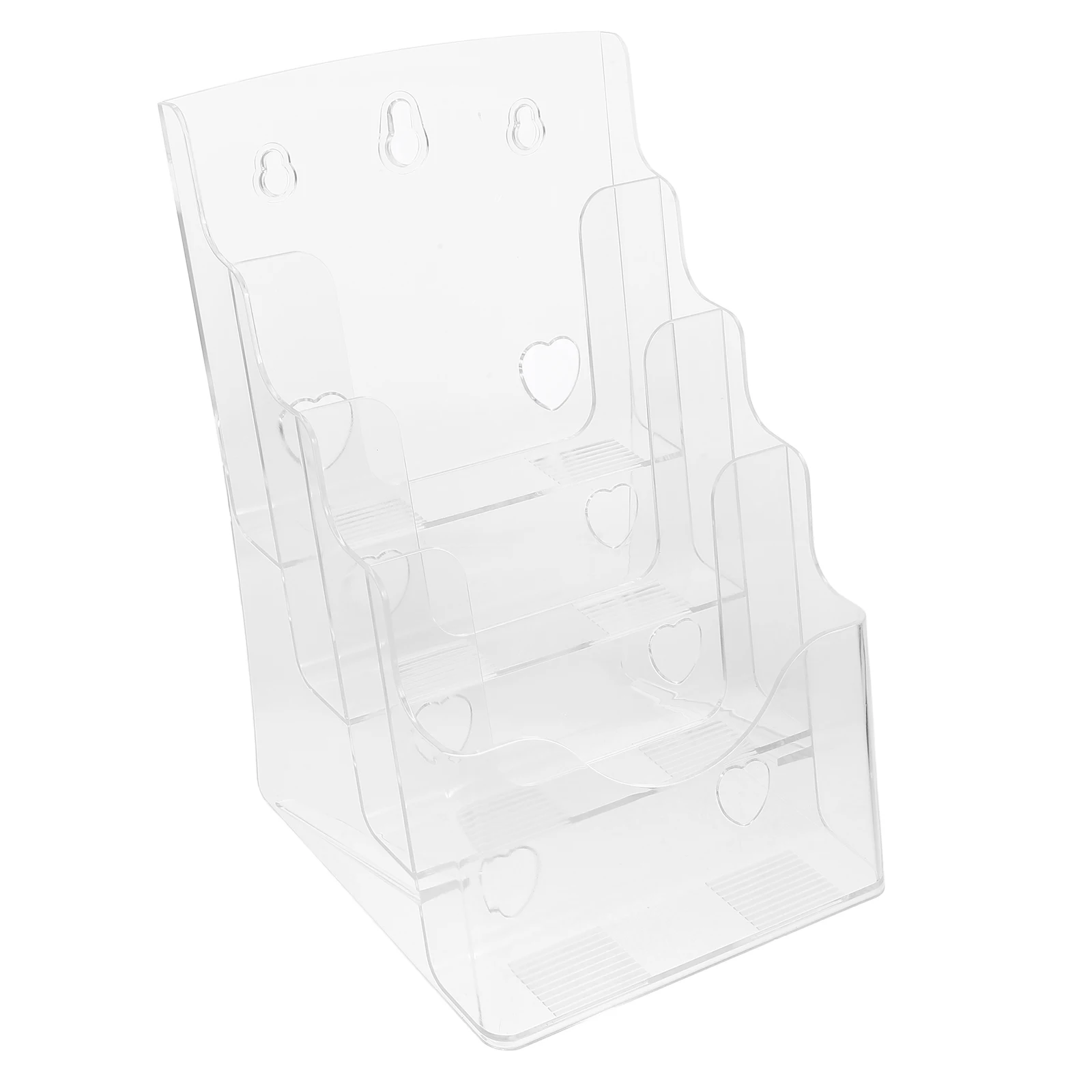 

1pcs Advertising Display Stand 4 Layers Wall Mount Brochure Rack Magazine Holder Flyer Stand Document Rack Pamphlet Display