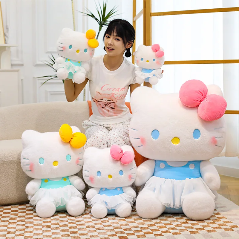ตุ๊กตาซานริโอ้ เฮลโล คิตตี้ น่ารัก ขนาด 50 ซม. ของเล่นตุ๊กตาผ้าพลัฌ อนิเมะ ซานริโอ้ เคทีแคท ตุ๊กตาสำหรับเด็ก ของขวัญวันเกิด คริสต์มาส น่ารัก นุ่ม ใช้เป็นหมอนได้
