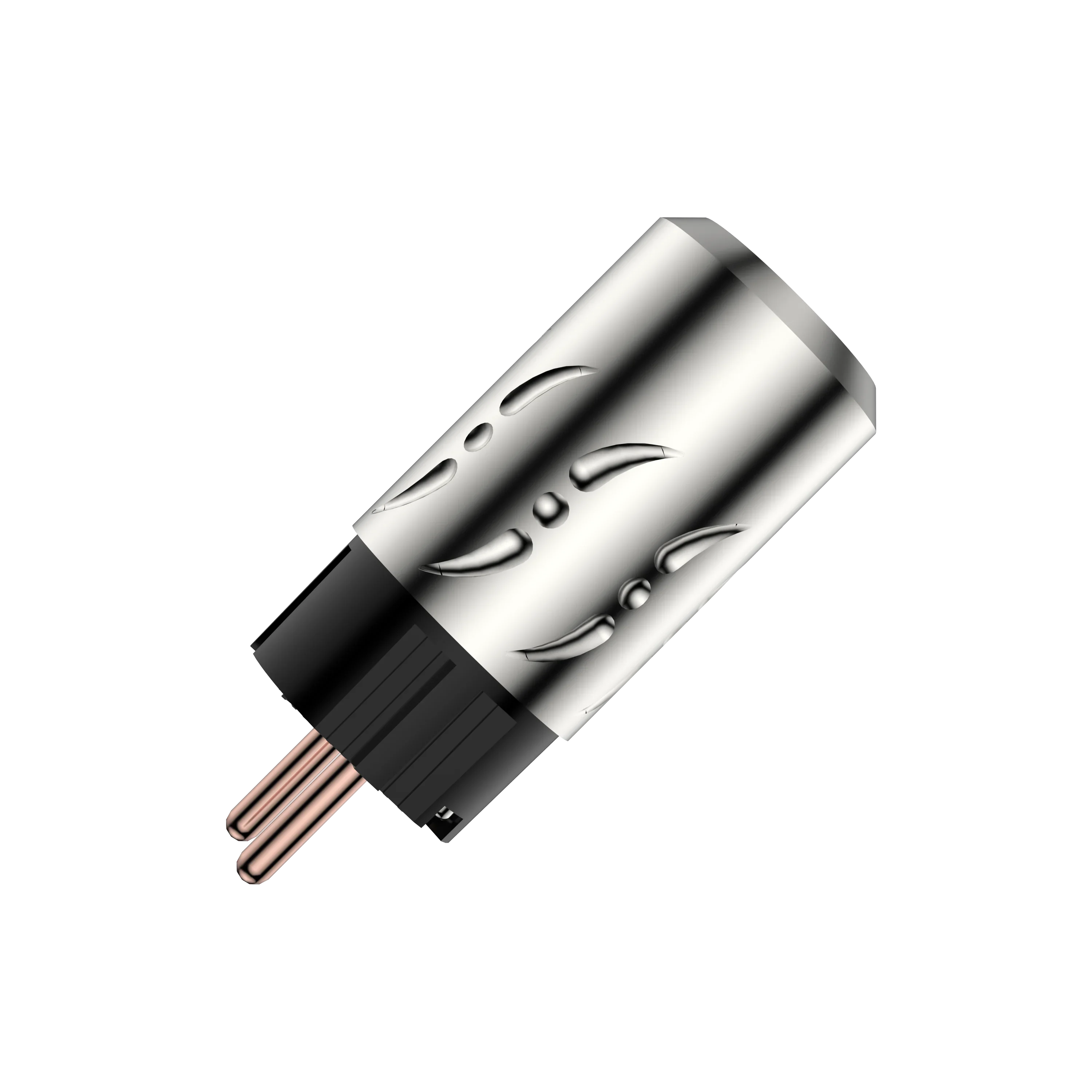 Paar Viborg VE502+VF502 Aluminium Reines Kupfer Schuko Netzstecker Europäischer Standard Stromanschluss IEC Buchsenstecker