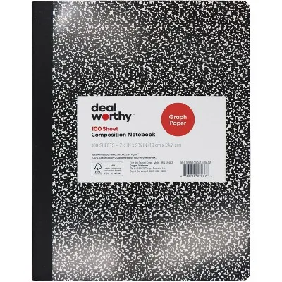 Composition Book Quad Ruled