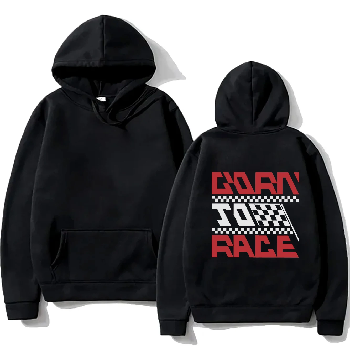 

Racing themed printed casual hoodie autumn women's hoodie hip-hop fashionable casual clothing