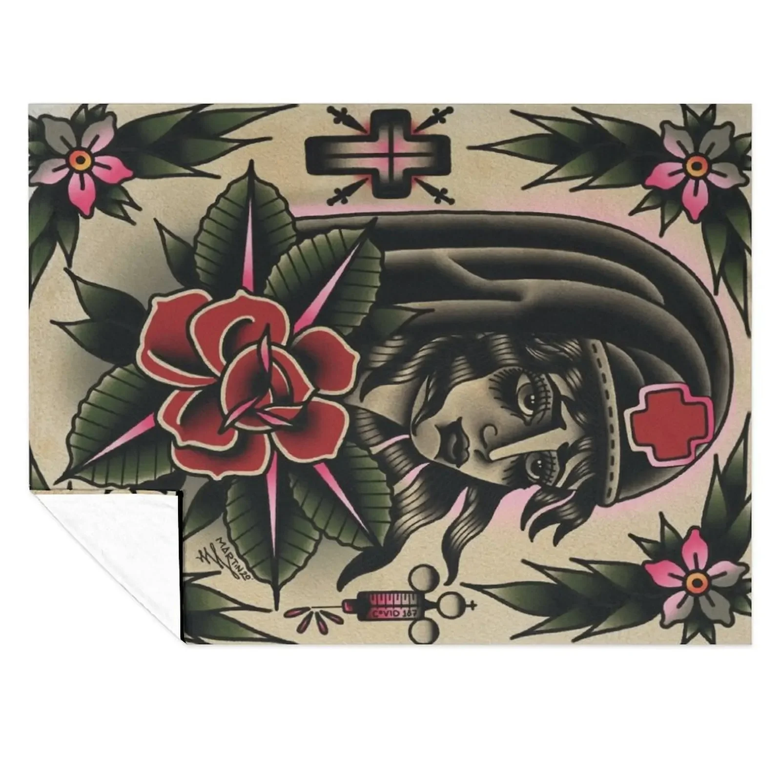 

Traditional Nurse painting(Full size Throw) Throw Blanket Bed blankets and throws valentine gift ideas blankets ands Blankets