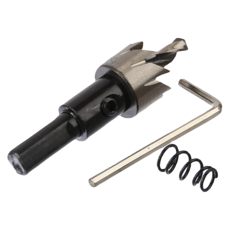 1 peça serra de buraco hss 17mm conjunto de ferramentas de mandril abridor de buraco de aço de alta velocidade para perfuração de metal fino metalurgia