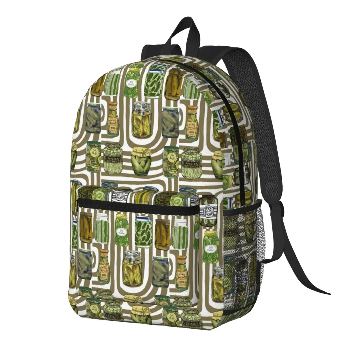 Mochila coreana Kimchi Pickled Cucumber, mochila de gran capacidad para niños, mochila escolar, bolsos de hombro para hombres y mujeres